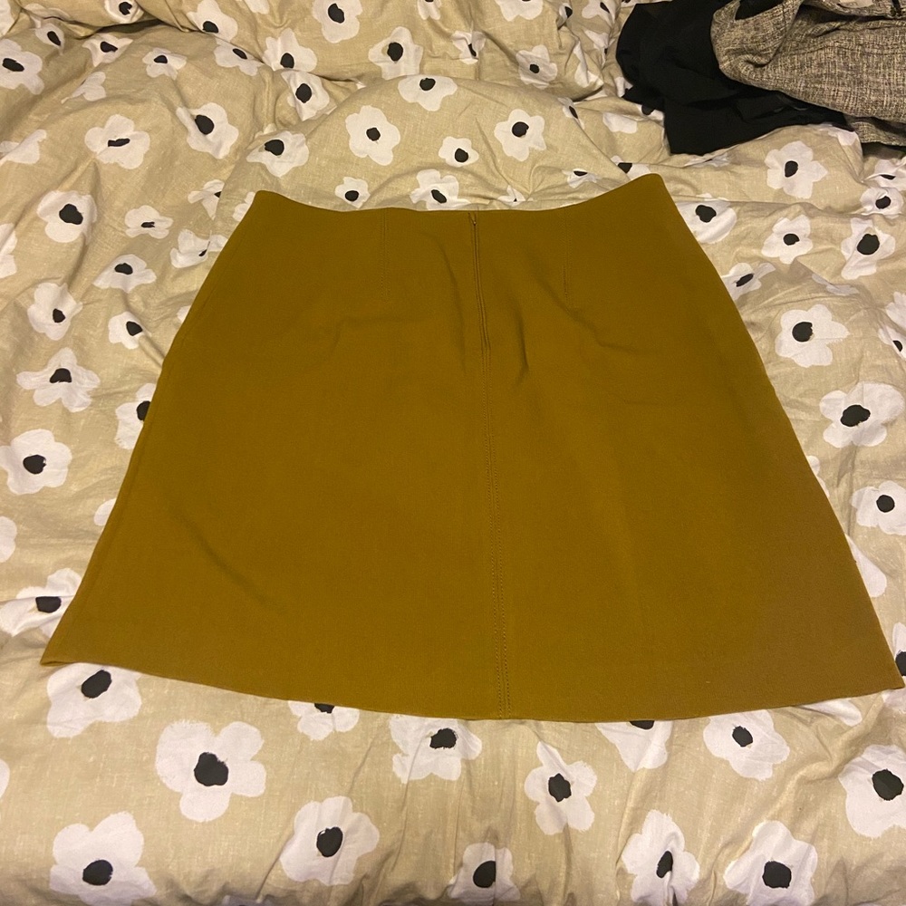 Mustard yellow skirt